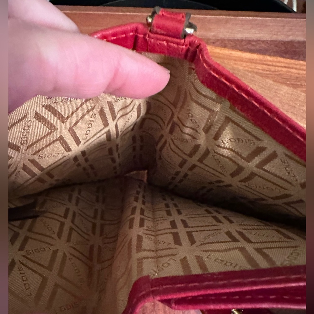 NEW Lodis Blair Smartphone Wristlet Red Leather RFID - Picture 7 of 12